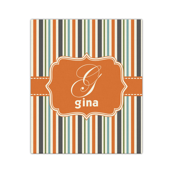 Orange & Blue Stripes 20x24 - Canvas Print - Front View