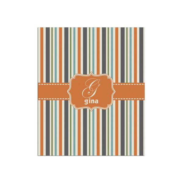Custom Orange & Blue Stripes Poster - Matte - 20x24 (Personalized)