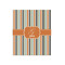 Orange & Blue Stripes 20x24 - Matte Poster - Front View