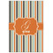 Orange & Blue Stripes 20x30 - Canvas Print - Front View