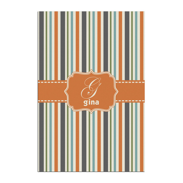 Custom Orange & Blue Stripes Posters - Matte - 20x30 (Personalized)