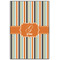 Orange & Blue Stripes Wood Print - 20x30 (Personalized)