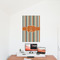 Orange & Blue Stripes 24x36 - Matte Poster - On the Wall