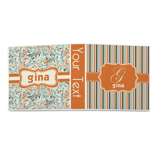 Orange & Blue Stripes 3-Ring Binder Approval- 2in