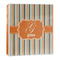 Orange & Blue Stripes 3-Ring Binder - 1 inch (Personalized)