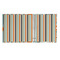 Orange & Blue Stripes 3 Ring Binders - Full Wrap - 1" - OPEN INSIDE