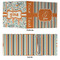 Orange & Blue Stripes 3 Ring Binders - Full Wrap - 3" - APPROVAL