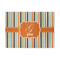 Orange & Blue Stripes Area Rug (Personalized)