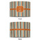 Orange & Blue Stripes 8" Drum Lampshade - APPROVAL (Fabric)