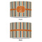 Orange & Blue Stripes 8" Drum Lampshade - APPROVAL (Poly Film)