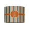 Orange & Blue Stripes 8" Drum Lampshade - FRONT (Fabric)
