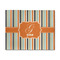 Orange & Blue Stripes 8' x 10' Indoor Area Rug (Personalized)