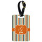 Orange & Blue Stripes Aluminum Luggage Tag (Personalized)