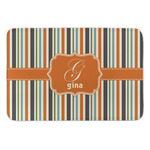 Orange & Blue Stripes Anti-Fatigue Kitchen Mat (Personalized)