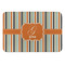 Orange & Blue Stripes Anti-Fatigue Kitchen Mat (Personalized)