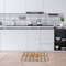 Orange & Blue Stripes Anti-Fatigue Kitchen Mats - LIFESTYLE