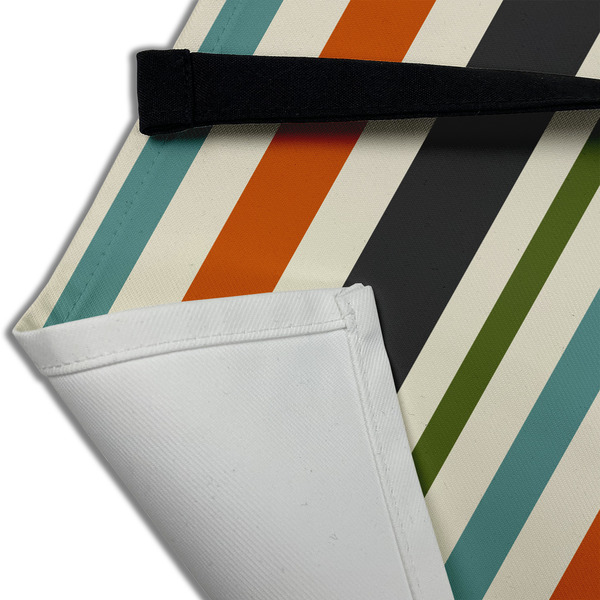 Orange & Blue Stripes Apron - (Detail)