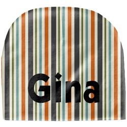 Orange & Blue Stripes Baby Hat (Beanie) (Personalized)