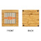 Orange & Blue Stripes Bamboo Trivet with 6" Tile - APPROVAL