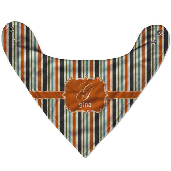 Orange & Blue Stripes Bandana Flat Approval