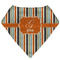 Orange & Blue Stripes Bandana Bib (Personalized)