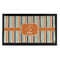 Orange & Blue Stripes Bar Mat - Small (Personalized)