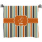 Orange & Blue Stripes Bath Towel (Personalized)
