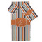 Orange & Blue Stripes Bath Towel Set - 3 Pcs (Personalized)