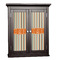 Orange & Blue Stripes Cabinet Decal - Small (Personalized)