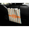 Orange & Blue Stripes Car Bag - In Use