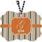 Orange & Blue Stripes Rear View Mirror Decor (Personalized)