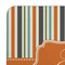 Orange & Blue Stripes Coaster Set - DETAIL