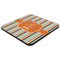 Orange & Blue Stripes Coaster Set - FLAT (one)