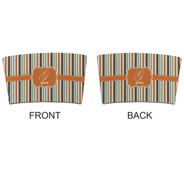 Orange & Blue Stripes Coffee Cup Sleeve - APPROVAL