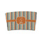 Orange & Blue Stripes Coffee Cup Sleeve - FRONT