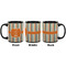 Orange & Blue Stripes Coffee Mug - 11 oz - Black APPROVAL
