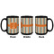 Orange & Blue Stripes Coffee Mug - 15 oz - Black APPROVAL