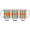 Orange & Blue Stripes Coffee Mug - 15 oz - White APPROVAL