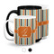 Orange & Blue Stripes Coffee Mugs Main