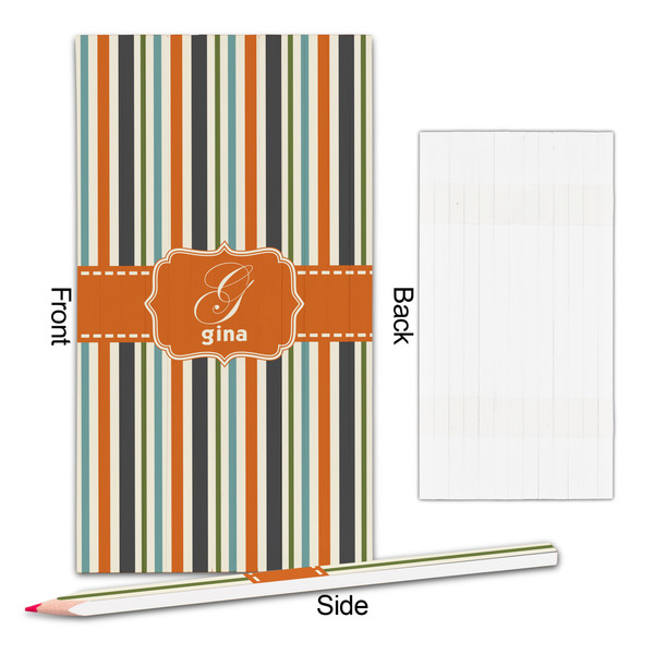 Orange & Blue Stripes Colored Pencils - Approval