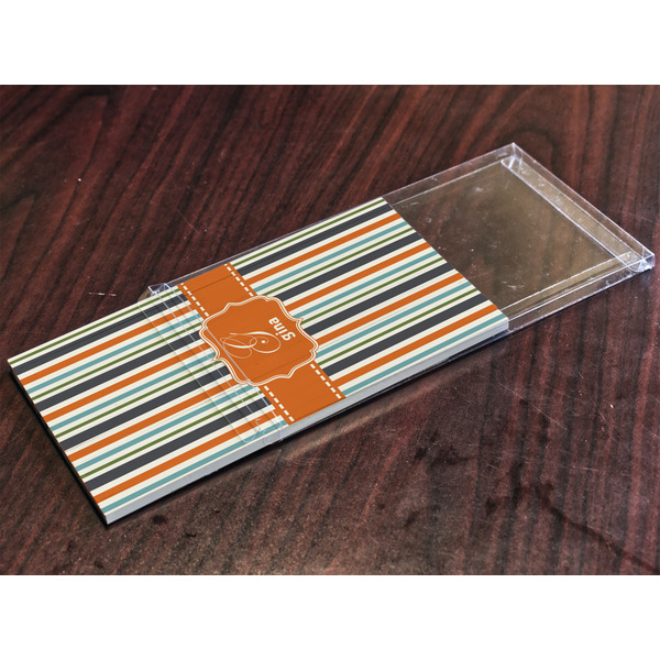 Orange & Blue Stripes Colored Pencils - In Package