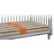 Orange & Blue Stripes Crib Fitted Sheet (Personalized)