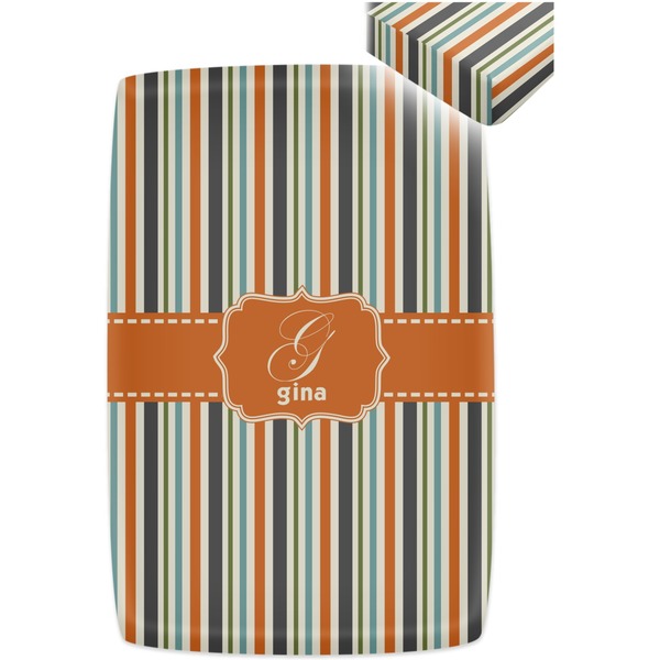 Orange & Blue Stripes Crib Fitted Sheet - Apvl