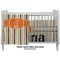 Orange & Blue Stripes Crib - Profile Sold Seperately