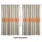 Orange & Blue Stripes Curtain 112x80 Unlined