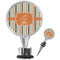 Orange & Blue Stripes Wine Bottle Stopper (Personalized)
