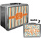 Orange & Blue Stripes Custom Lunch Box / Tin Approval