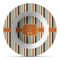 Orange & Blue Stripes Microwave & Dishwasher Safe CP Plastic Bowl - Main