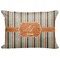 Orange & Blue Stripes Decorative Baby Pillowcase - 16"x12" (Personalized)