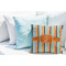 Orange & Blue Stripes Decorative Pillow Case - LIFESTYLE 2